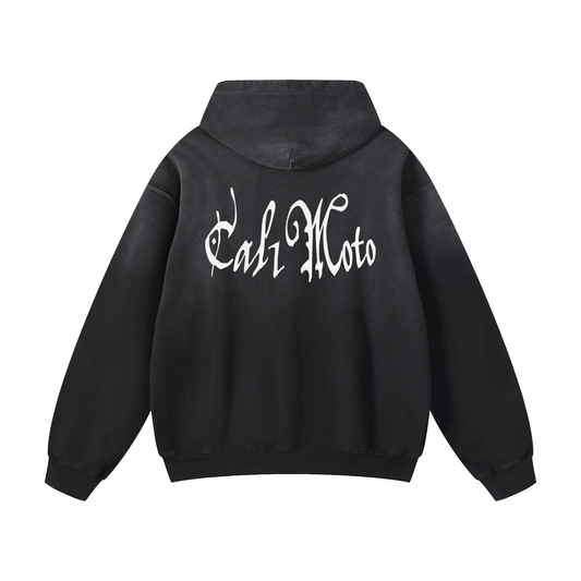 Cal1Moto-SUMMER EDITION-Heavyweight Sunfade Oversized Hoodie 1005 Cotton