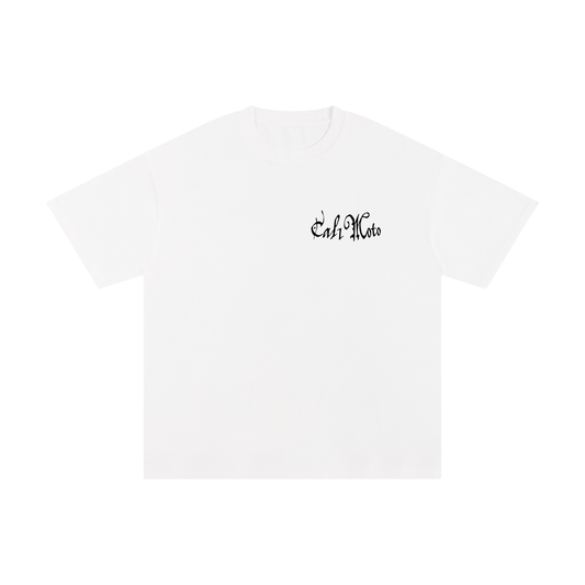 Cal1Moto-White-100% Cotton T-Shirt